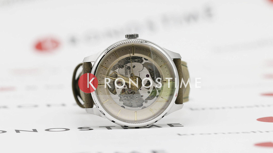 Часы Tissot Chemin des Tourelles Squelette T139.836.16.261.00 — Швейцария, механические