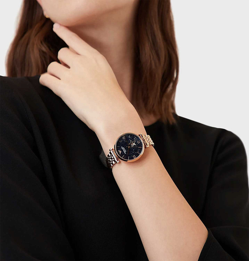 Часы Emporio Armani Gianni T-Bar AR60043 — кварцевые, сталь металл