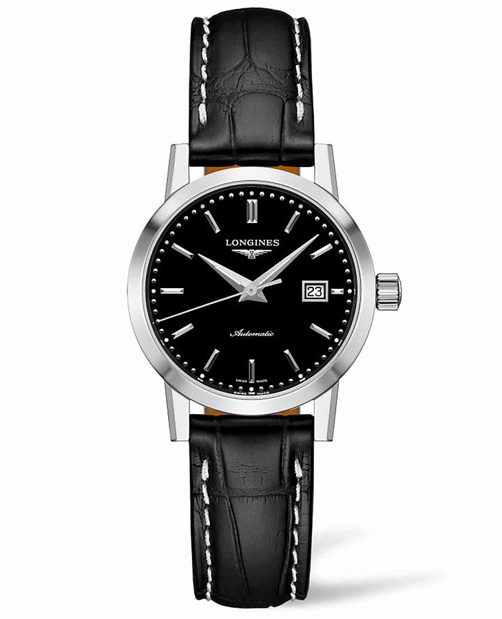 Часы Longines 1832 L4.325.4.52.0 — женские, черный