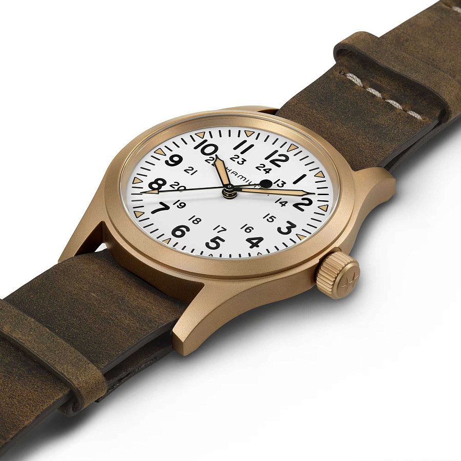 Часы Hamilton Khaki Field Mechanical Bronze H69459510 — механические, Швейцария, мужские