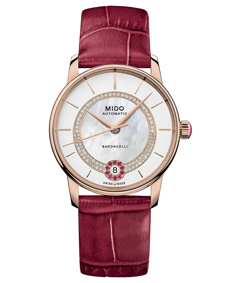 Часы Mido Baroncelli Lady Necklace M037.807.36.031.01 — женские, перламутровый