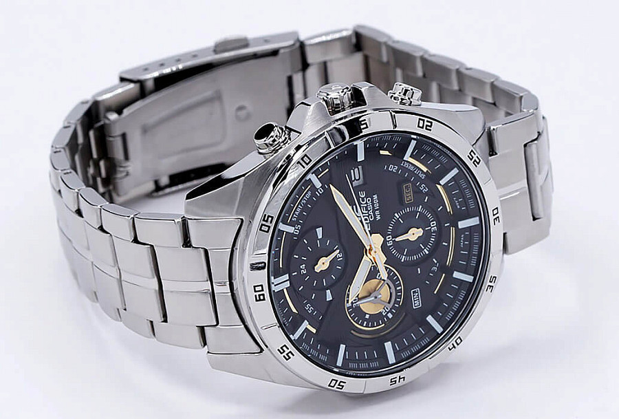 Часы Casio Edifice EFR-556D-1A — нержавеющая сталь, мужские
