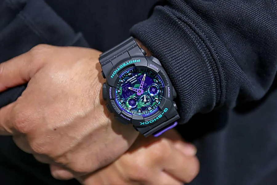 Часы Casio G-Shock GA-100BL-1A — артикул GA-100BL-1AER, мужские