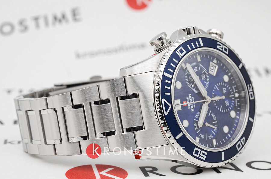 Часы Swiss Military by Chrono XL Chronograph SM34101.02 — металл сталь, Швейцария