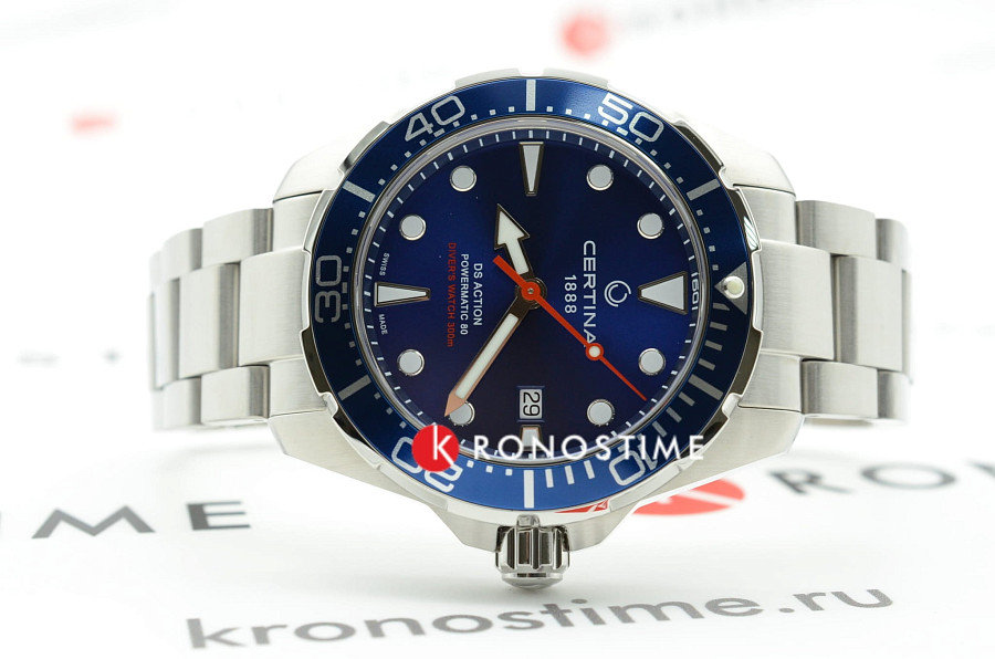 Часы Certinа DS Action Diver Powermatic 80 C032.407.11.041.00 — мужские, серебристый