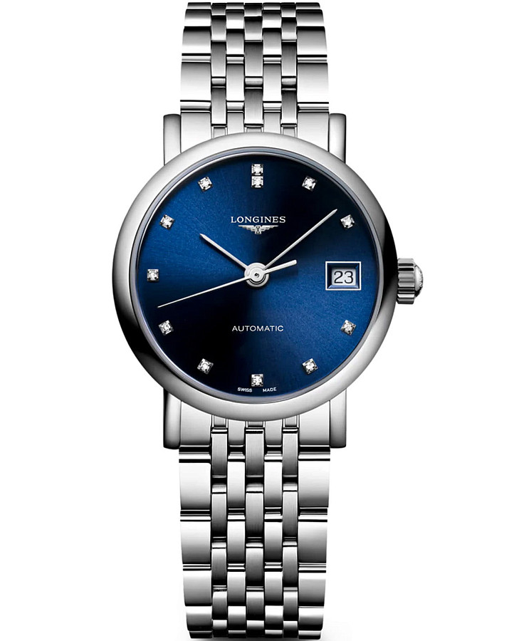 Часы Longines Elegance Elegant Collection 25.50 mm L4.309.4.90.6 — женские, синий