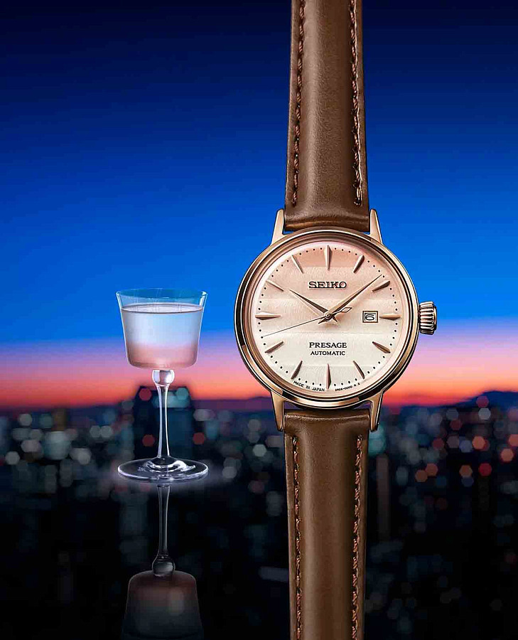 Часы Seiko Presage Cocktail Time SRE014J1 — женские, кожаный