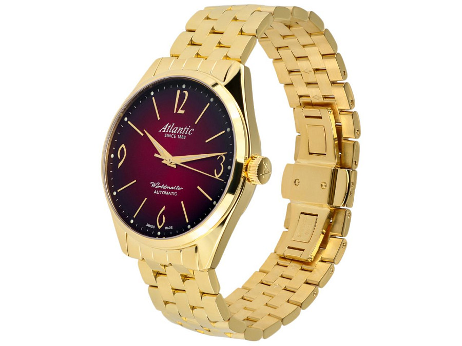 Часы Atlantic Worldmaster Art-Deco 51752.45.99GM — механические, сталь металл