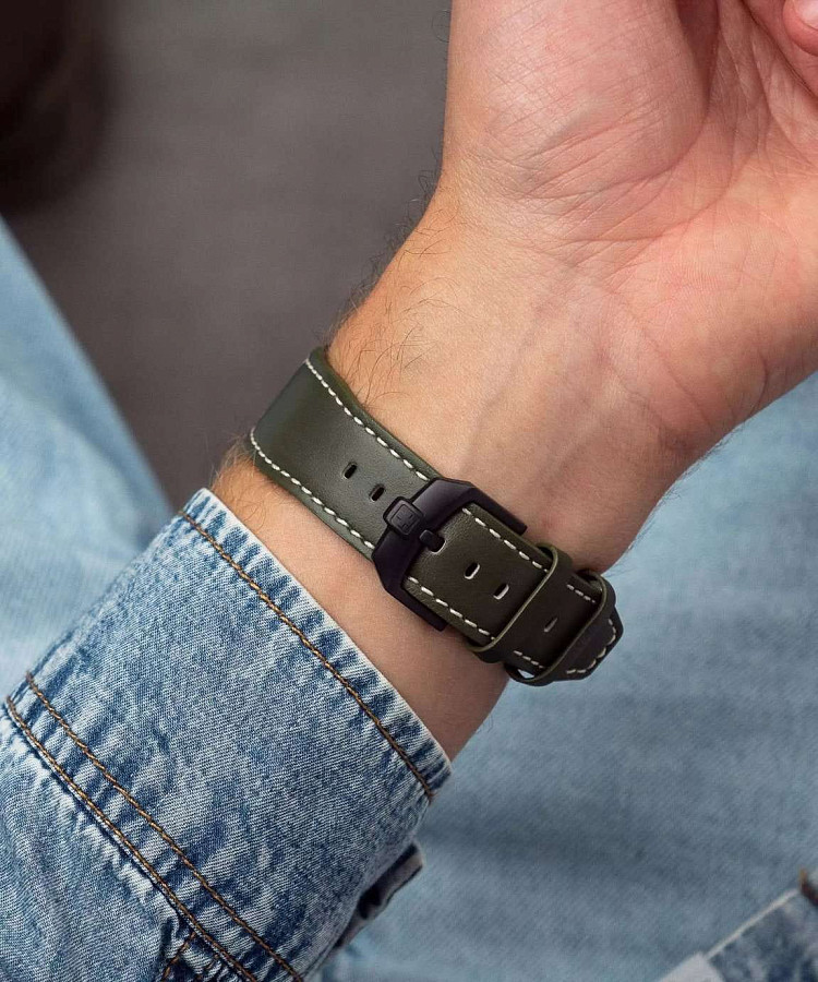Часы Swiss Military Hanowa SMWGB0005240 — мужские, кожаный