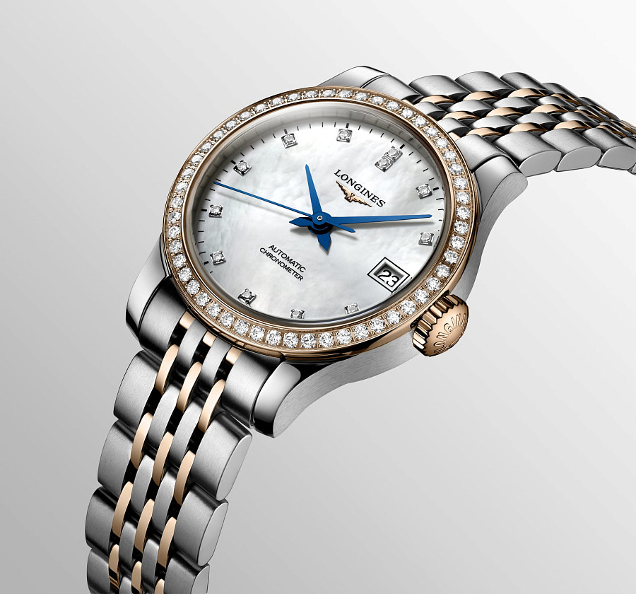 Часы Longines Record Collection L2.320.5.89.7 — нержавеющая сталь + золото 18к, женские