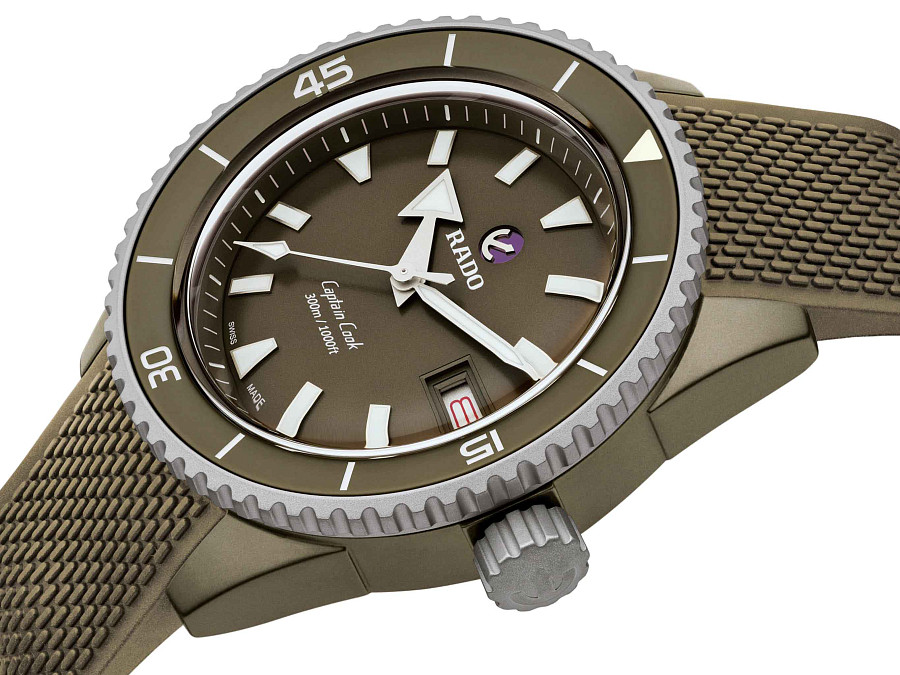 Часы Rado Captain Cook High-Tech Ceramic Diver R32130318 — механические, керамика