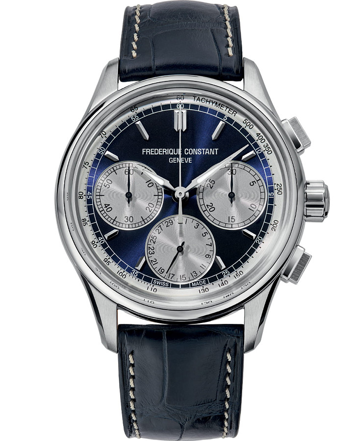 Часы Frederique Constant Flyback Chronograph Manufacture FC-760NS4H6 — мужские, синий