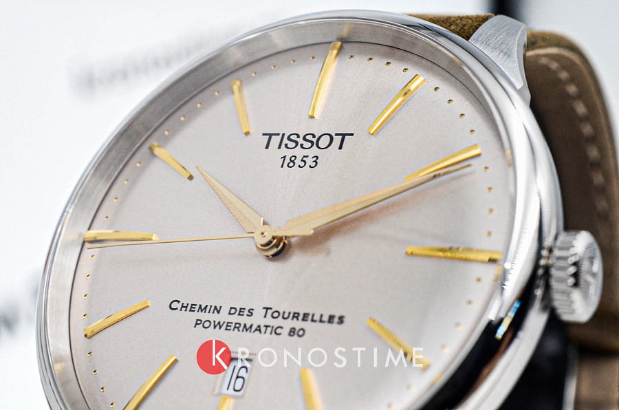 Часы Tissot Chemin des Tourelles Powermatic 80 T139.407.16.261.00 — Швейцария, механические