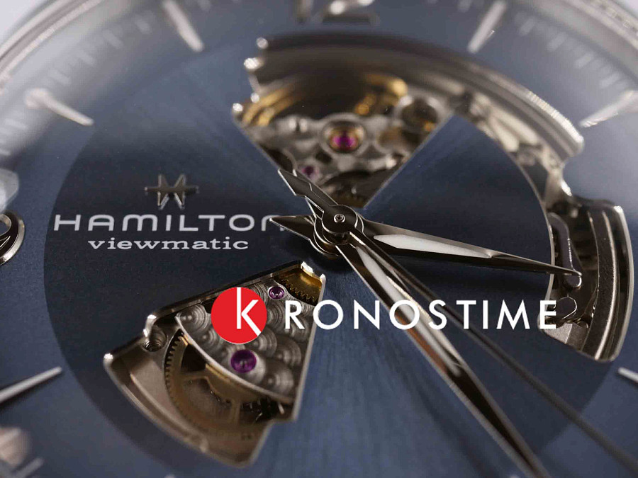 Часы Hamilton Jazzmaster Open Heart Auto H32705842 — кожаный, мужские