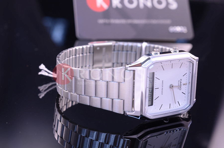 Часы Casio Vintage AQ-230A-7DER — белый, пластик