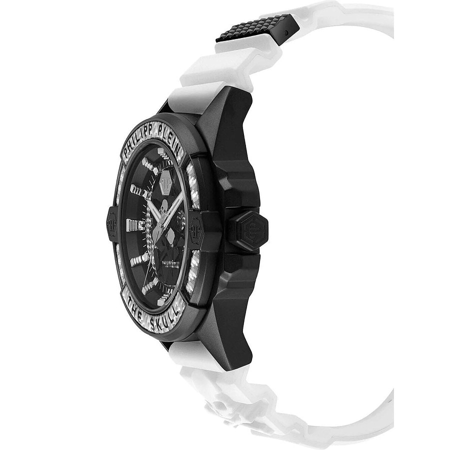 Часы Philipp Plein The Skull Carbon Fiber PWAAA1822 — силикон, мужские