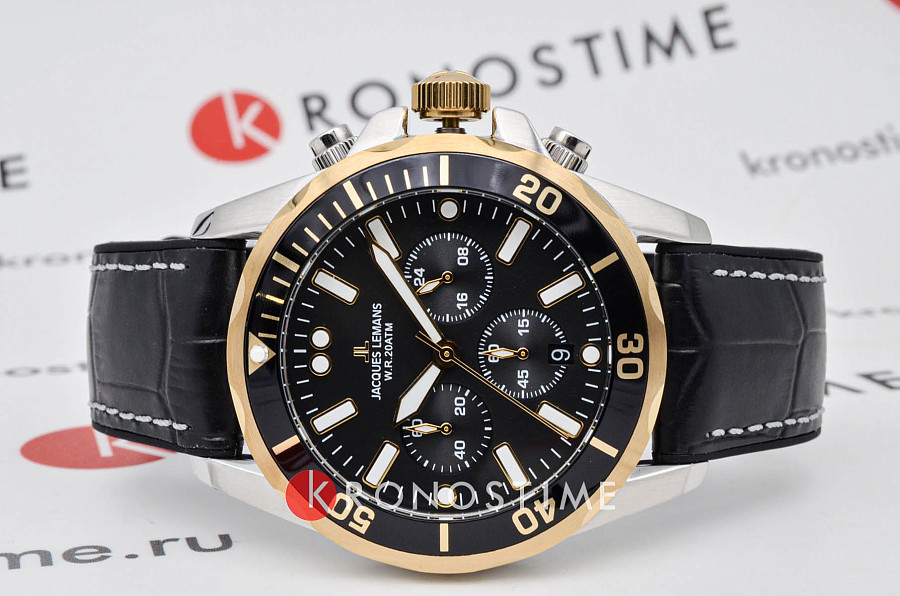 Часы Jacques Lemans Sport 1-2091D — кварцевые, металл сталь