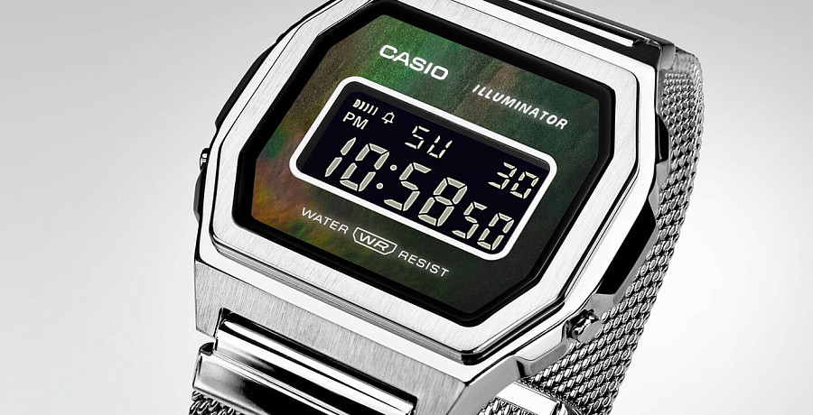 Часы Casio Collection A1000M-1B — Япония, электронные