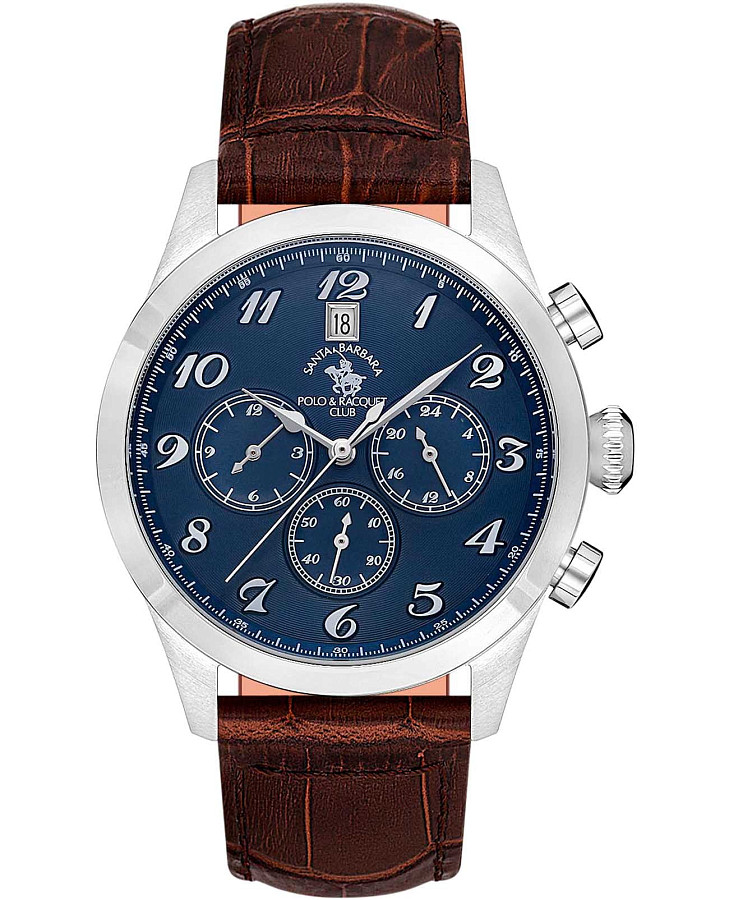 Часы Santa Barbara Polo & Racquet Club Noble SB.1.10551-2 — мужские, синий