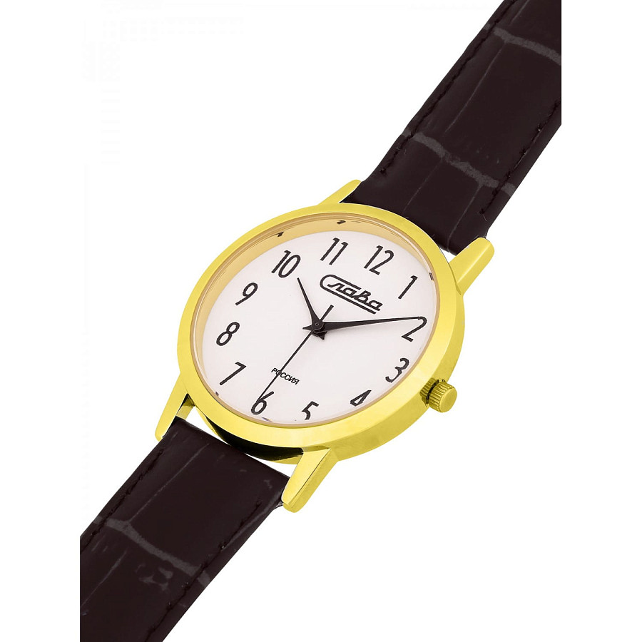 Часы Слава Традиция 1039871/300-GL20 — кварцевые, алюминий