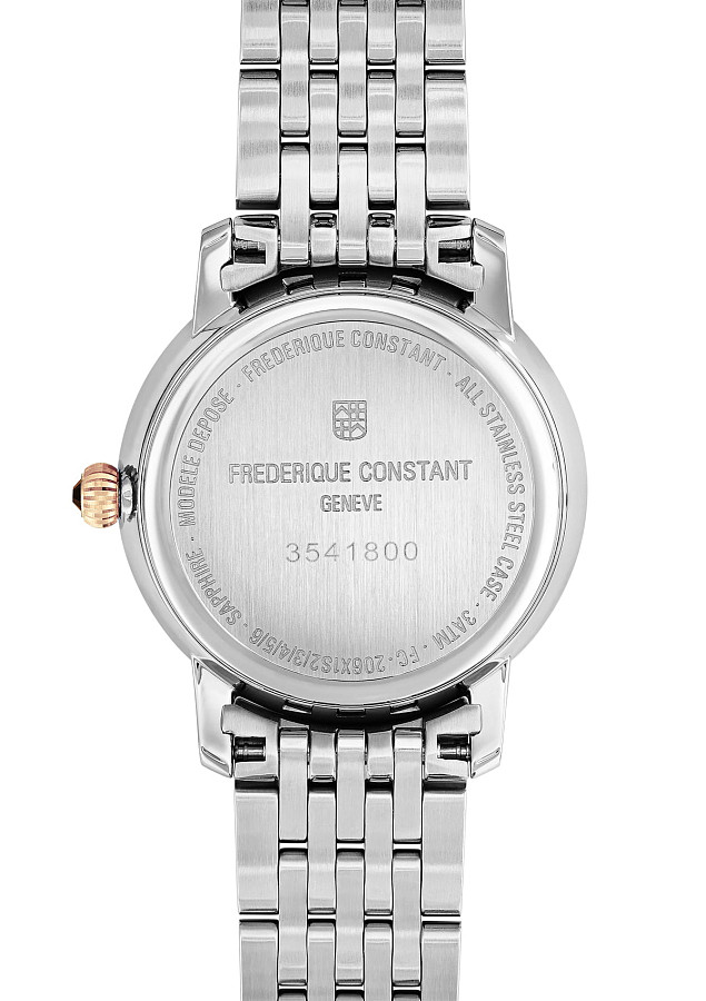 Часы Frederique Constant Slimline Ladies Moonphase FC-206MPWD1S2B — сталь металл, Швейцария