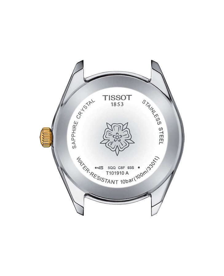 Часы Tissot PR 100 Sport Chic T101.910.22.111.00 — сталь c pvd покрытием, женские