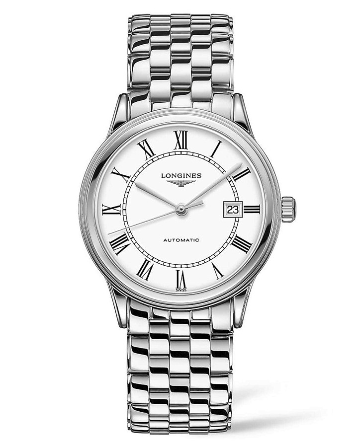 Часы Longines Flagship L4.984.4.21.6 — женские, белый