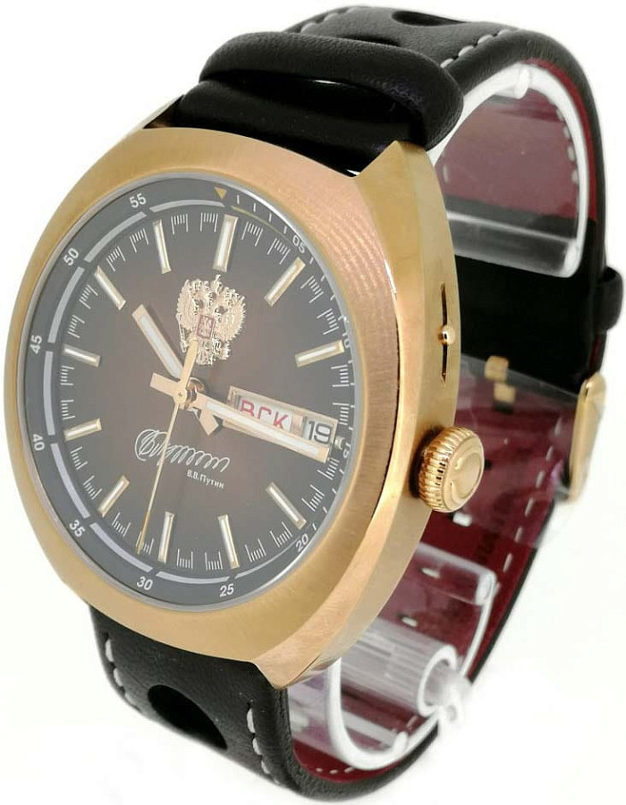 Часы Слава Мир 5013147/300-2427 — механические, сталь металл