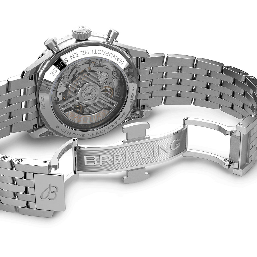 Часы Breitling Navitimer B01 Chronograph 43 AB0138241K1A1 — сталь металл, Швейцария