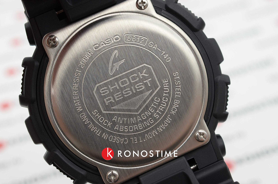 Часы Casio G-Shock GA-140-1A1DR (GA-140-1A1) — пластик, пластик