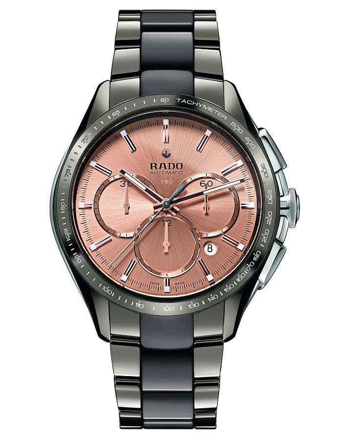 Часы Rado HyperChrome Automatic Chronograph R32120698 — мужские, бежевый