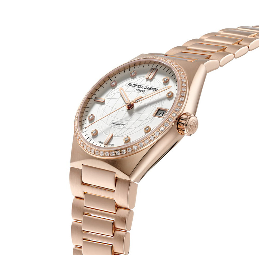 Часы Frederique Constant Highlife Ladies Automatic FC-303VD2NHD4B — механические, золото металл сталь
