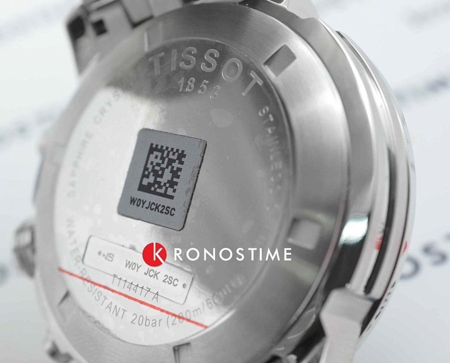Часы Tissot PRC 200 Chronograph T114.417.11.047.00 — мужские, серебристый