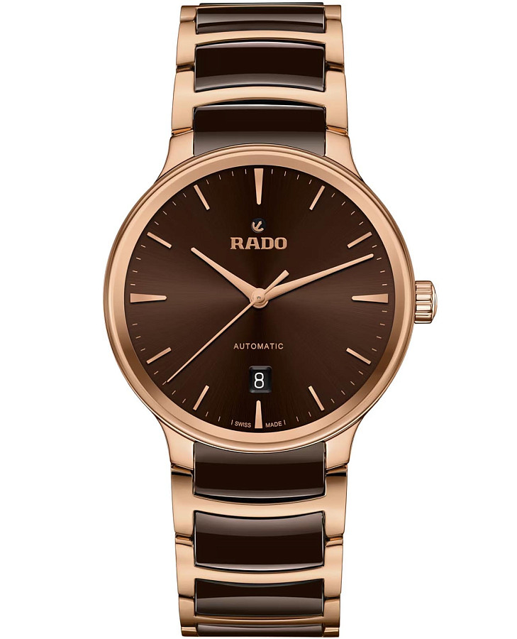 Часы Rado Centrix Automatic R30017302 — мужские, коричневый