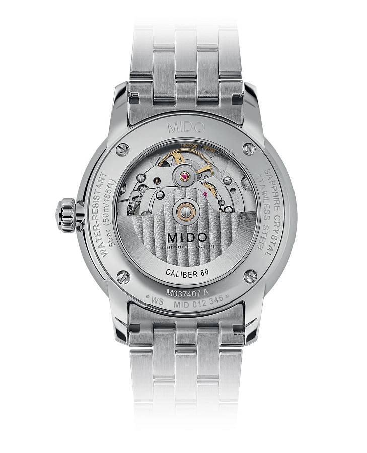Часы Mido Baroncelli Signature M037.407.11.041.01 — синий, сталь металл