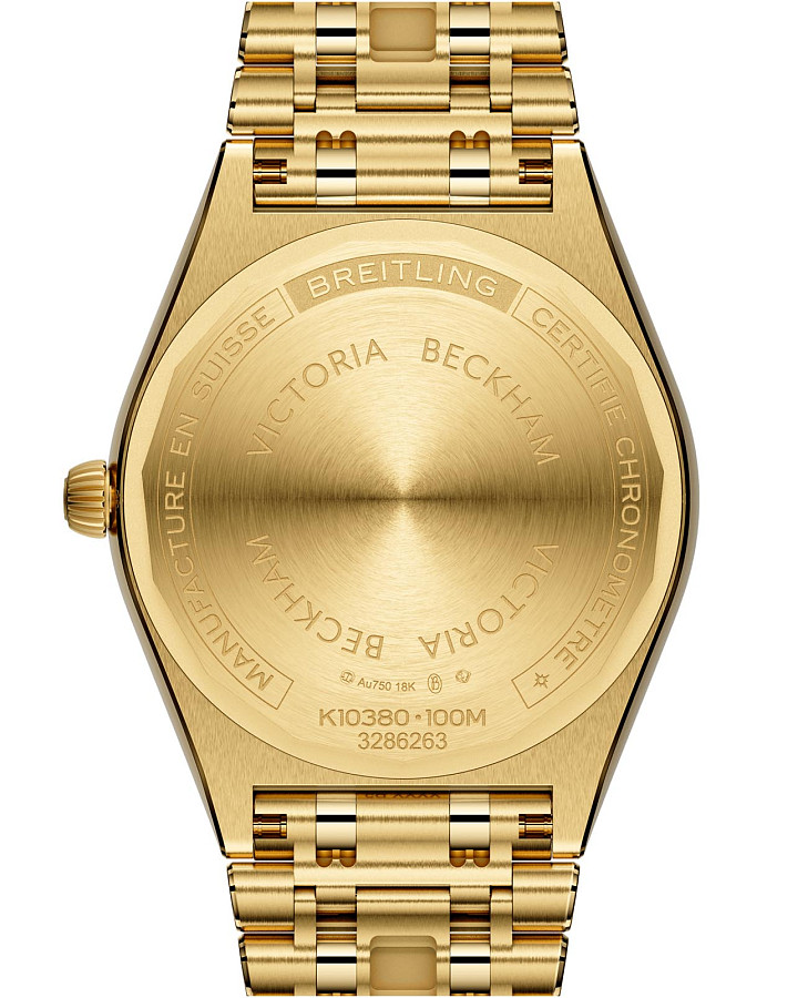 Часы Breitling Chronomat Automatic 36 Victoria Beckham K103801A1L1K1 — 18-каратное желтое золото, женские