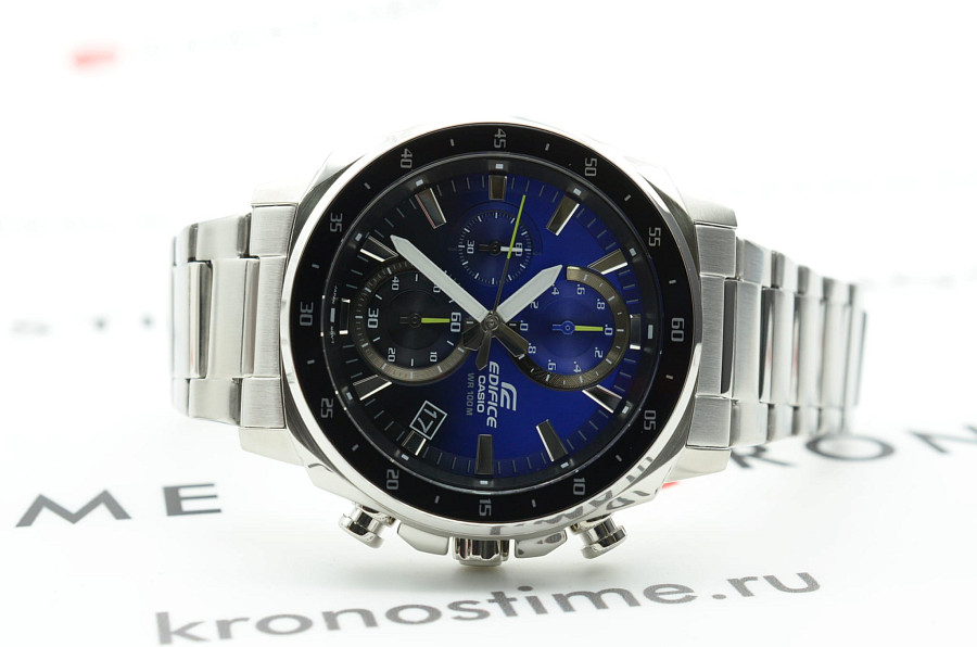 Часы Casio Edifice EFV-600D-2AVUDF (EFV-600D-2A) — синий, металл сталь