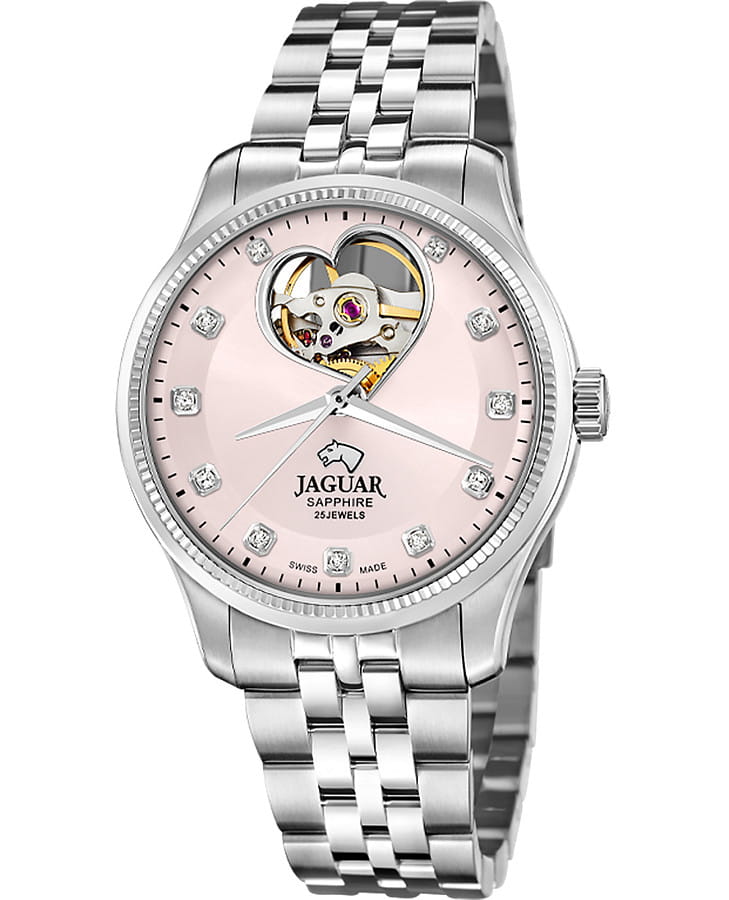 Часы Jaguar Automatic Open Heart J994/5 — женские, розовый