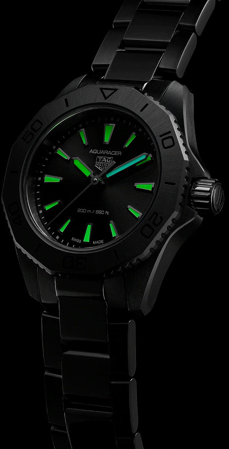 Часы TAG Heuer Aquaracer Professional 200 WBP1410.BA0622 — черный, металл сталь