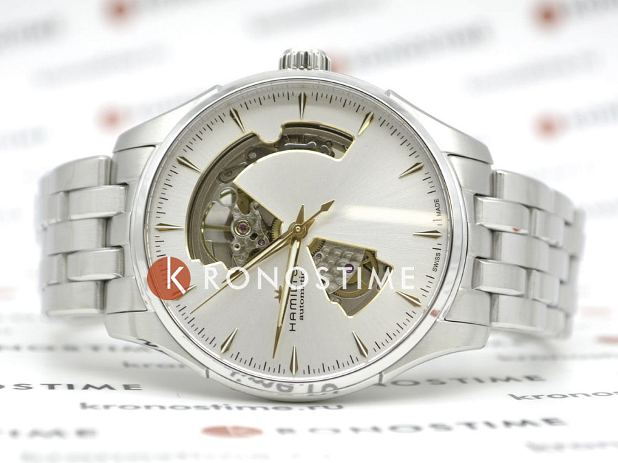 Часы Hamilton Jazzmaster Open Heart Auto H32675151 — механические, сталь металл