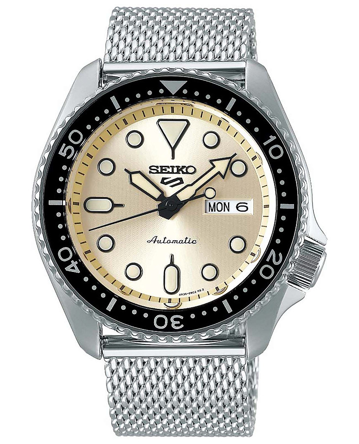 Часы Seiko 5 Sports SRPE75K1 — мужские, желтый