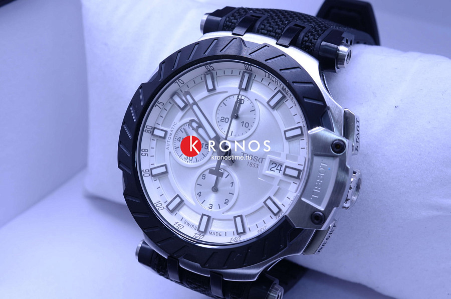 Часы Tissot T-Race Automatic Chronograph T115.427.27.031.00 — мужские, каучук