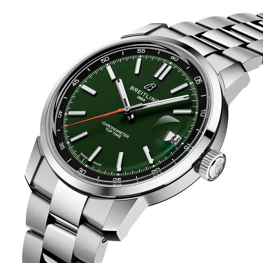 Часы Breitling Top Time B31 AB3113171L1A1 — механические, сталь металл