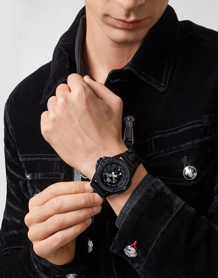 Часы Philipp Plein The Skull PWAAA0721 — мужские, силикон