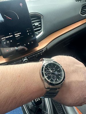Фото покупателя: Японские наручные часы Casio Edifice EFR-526D-1AVUDF (EFR-526D-1A) с хронографом