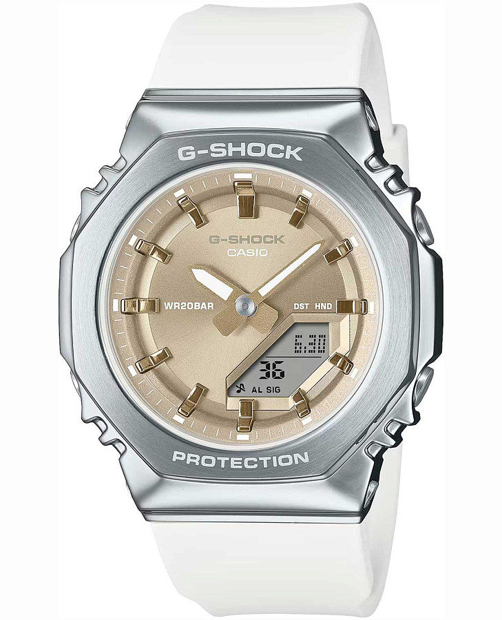 Часы Casio G-Shock GM-S2110-7A9 — женские, бежевый