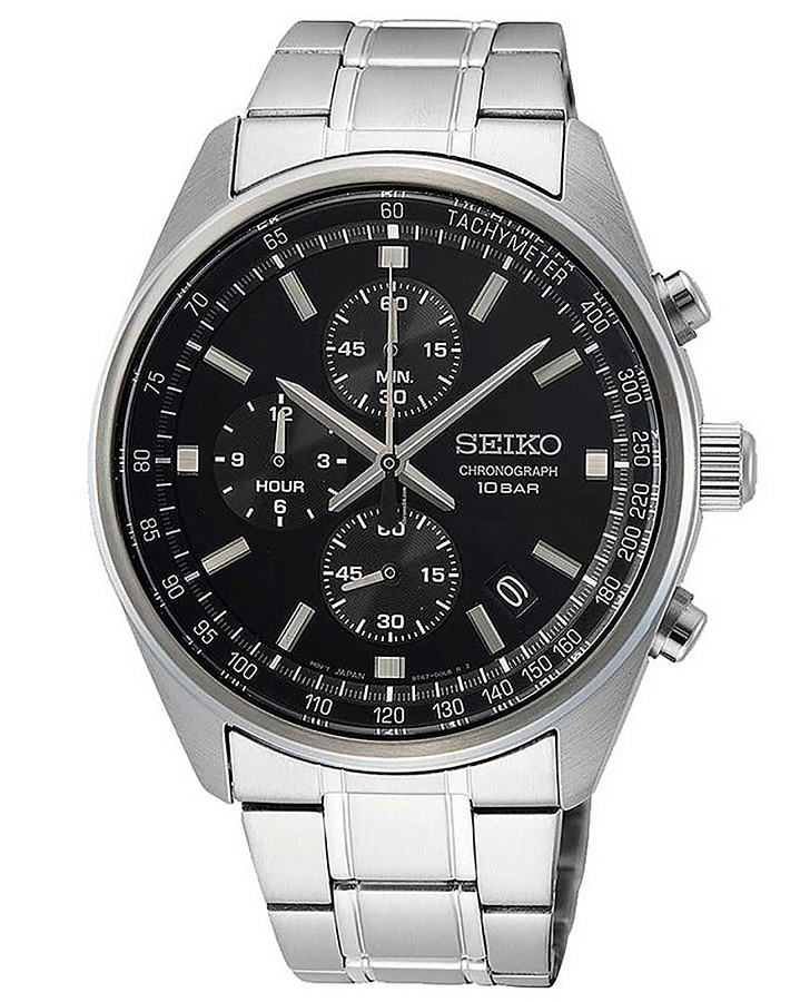 Часы Seiko Conceptual Series Dress SSB379P1 — мужские, черный