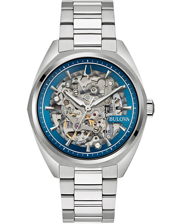 Часы Bulova Automatic 96A292 — мужские, голубой