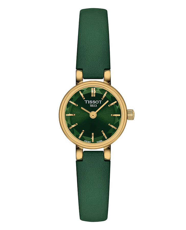 Часы Tissot Lovely Round T140.009.36.091.00 — женские, зеленый
