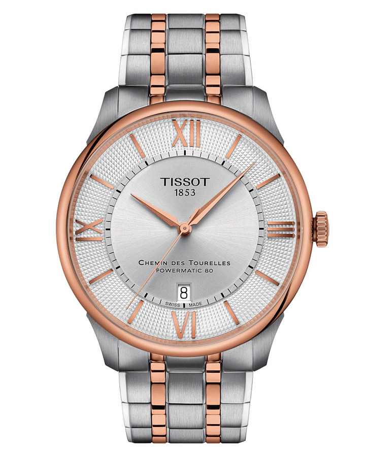 Часы Tissot Chemin des Tourelles Powermatic 80 42 mm T139.407.22.038.00 — мужские, серый